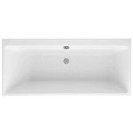 Bathtub Rectangular 170x75 material: Quaryl, color: White no grab bars surface: Glossy Rectangular
