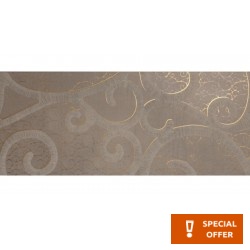 Decor tile 30,5x72,5 Italy 1st choice rettificato satin, hue: Brown Tile Liners (Listello)-Decore