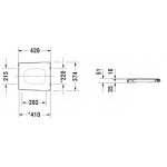 Κάλυμμα λεκάνης soft closing Wrapover, χρώμα: Λευκό Καλύμματα