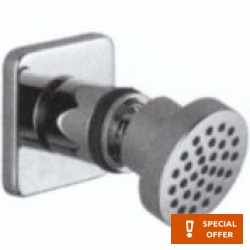 Shower (jet) with pressure controller, color: Chrome material: Brass surface: Glossy Wall-mounted shower heads