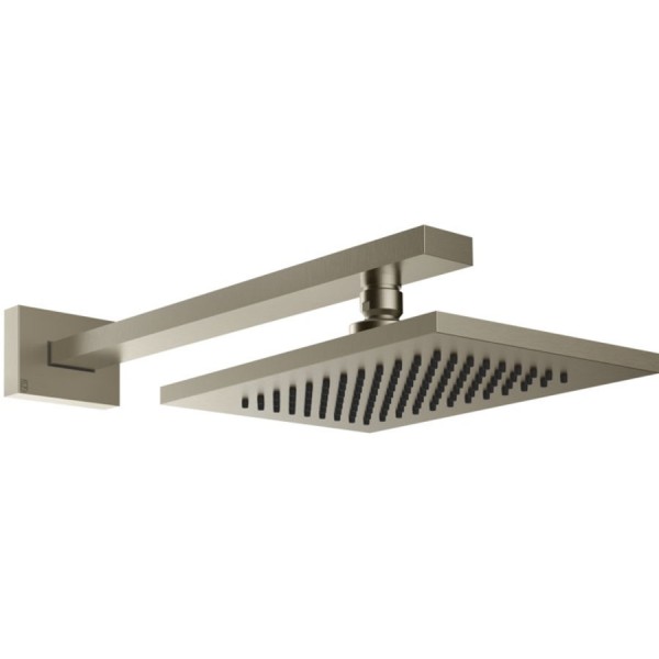 Shower head Wall-mounted 21,6x14 material: Brass, style: 1 spray doccia Finox Brushed Nickel, color: Chrome surface: Brushed Overhead showers Shower head Wall-mounted 21,6x14 material: Brass, style: 1 spray doccia Finox Brushed Nickel, color: Chrome surface: Brushed Overhead showers