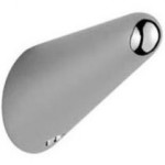 Hook Flat wall mounted material: Inox single, color: Chrome surface: Glossy Hooks