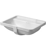 Νιπτήρας υποκαθήμενος 49x36,5 από πορσελάνη (52,5x40) χωρίς υπερχείλιση, χρώμα: Λευκό επιφάνεια: Γυαλιστερή Υποκαθήμενοι