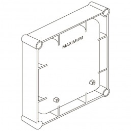 Box tap Wall-mounted - concealed part for urinal material: Plastic, color: White surface: Matt