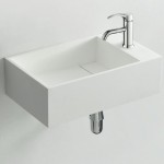 Washbasin Wall-mounted 40x22x10 40 no pedestal With 1 bowl With hole in the middle material: Solid Surface, color: White surface: Matt Wall-mounted Washbasin Wall-mounted 40x22x10 40 no pedestal With 1 bowl With hole in the middle material: Solid Surface, color: White surface: Matt Wall-mounted