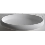 Νιπτήρας ελευθέρας τοποθέτησης 60x40x11,2 από solid surface χωρίς οπή  χωρίς υπερχείλιση, χρώμα: Λευκό επιφάνεια: Ματ Ελευθέρας τοποθέτησης