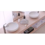 Νιπτήρας ελευθέρας τοποθέτησης 40x40x11,2 από solid surface χωρίς οπή  χωρίς υπερχείλιση, χρώμα: Λευκό επιφάνεια: Ματ Ελευθέρας τοποθέτησης