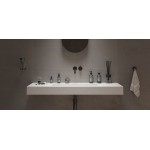 Νιπτήρας ελευθέρας τοποθέτησης 120x46x10 από solid surface χωρίς οπή  χωρίς υπερχείλιση, χρώμα: Λευκό επιφάνεια: Ματ Ελευθέρας τοποθέτησης