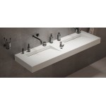 Νιπτήρας επίτοιχος 150x46x10 με 2 γούρνες χωρίς κολώνα χωρίς οπή από solid surface, χρώμα: Λευκό επιφάνεια: Ματ Επίτοιχοι Νιπτήρας επίτοιχος 150x46x10 με 2 γούρνες χωρίς κολώνα χωρίς οπή από solid surface, χρώμα: Λευκό επιφάνεια: Ματ Επίτοιχοι
