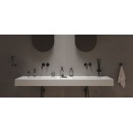 Νιπτήρας επίτοιχος 150x46x10 με 2 γούρνες χωρίς κολώνα χωρίς οπή από solid surface, χρώμα: Λευκό επιφάνεια: Ματ Επίτοιχοι Νιπτήρας επίτοιχος 150x46x10 με 2 γούρνες χωρίς κολώνα χωρίς οπή από solid surface, χρώμα: Λευκό επιφάνεια: Ματ Επίτοιχοι