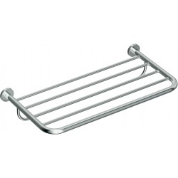 Shelve for towel 60,2x30,4x10,4 material: Brass Wall-hung, color: Chrome surface: Glossy