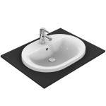 Washbasin Built-in 62x46 material: Porcelain With one hole With overflow, color: White surface: Glossy Built-in Washbasin Built-in 62x46 material: Porcelain With one hole With overflow, color: White surface: Glossy Built-in