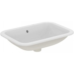 Νιπτήρας υποκαθήμενος 51x34 από πορσελάνη (58x41) με υπερχείλιση, χρώμα: Λευκό επιφάνεια: Γυαλιστερή