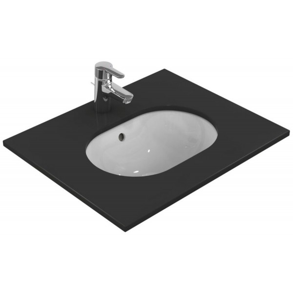 Washbasin Under counter 41,5x28,5 material: Porcelain With overflow, color: White surface: Glossy Under counter Washbasin Under counter 41,5x28,5 material: Porcelain With overflow, color: White surface: Glossy Under counter