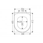 Toilet-seat, style: Wrapover Top Mounted, original seat Villeroy & Boch, color: White Toilet seats & covers Toilet-seat, style: Wrapover Top Mounted, original seat Villeroy & Boch, color: White Toilet seats & covers