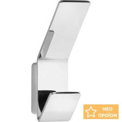 Άγκιστρο από ορείχαλκο διπλό, χρώμα: Χρωμέ επιφάνεια: Γυαλιστερή Άγκιστρα