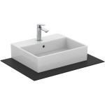 Νιπτήρας ελευθέρας τοποθέτησης 50x42x13 από πορσελάνη με μία οπή με υπερχείλιση, χρώμα: Λευκό επιφάνεια: Γυαλιστερή Ελευθέρας τοποθέτησης