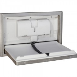 Baby changing unit material: Inox 58,5x94x10,4cm stainless steel, color: Chrome surface: Brushed Baby changing stations
