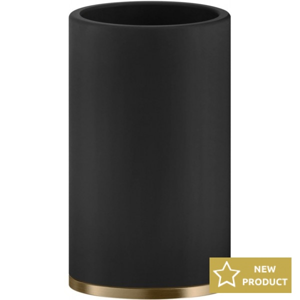 Cupholder countertop material: Brass, color: Black/Bronze surface: Brushed Tumbler holders