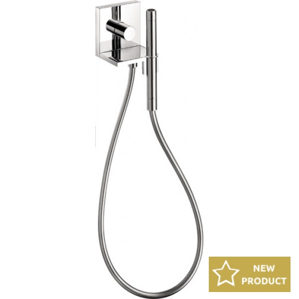 Bidet system external part Fixed temperature material: Brass Shut-Off 120/120, color: Chrome surface: Glossy Wall-mounted bidet hand shower systems