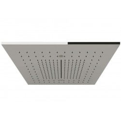 Κάλυμμα κεφαλής ντους Mirror Steel 50x50 από ορείχαλκο, χρώμα: Χρωμέ επιφάνεια: Γυαλιστερή Κεφαλές ντους
