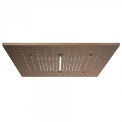 Overhead shower Copper Brushed PVD 50x50 material: Brass, color: Bronze surface: Brushed Overhead showers