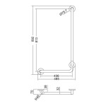 Λαβή μπάνιου ΑΜΕΑ ματ, τύπου L, Μ48,5xΥ89,2cm, χρώμα: Χρωμέ από inox Λαβές ΑΜΕΑ Λαβή μπάνιου ΑΜΕΑ ματ, τύπου L, Μ48,5xΥ89,2cm, χρώμα: Χρωμέ από inox Λαβές ΑΜΕΑ