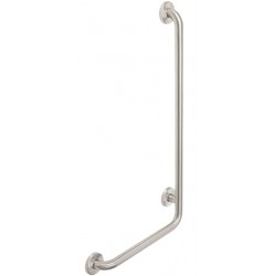 Λαβή μπάνιου ΑΜΕΑ ματ, τύπου L, Μ48,5xΥ89,2cm, χρώμα: Χρωμέ από inox Λαβές ΑΜΕΑ
