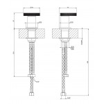 Wash basin tap Switch Deck-mounted material: Brass, color: Bronze surface: Brushed Mixers Wash basin tap Switch Deck-mounted material: Brass, color: Bronze surface: Brushed Mixers