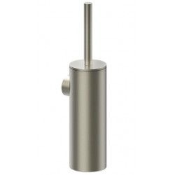Brush (broom) material: Brass Wall-mounted, color: Chrome surface: Brushed Toilet brush holders