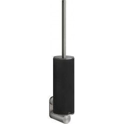 Πιγκάλ (Σκουπάκι) από inox επίτοιχος τύπος Matt Black, Steel Brushed, χρώμα: Χρωμέ/Μαύρο επιφάνεια: Βουρτσισμένη Πιγκάλ