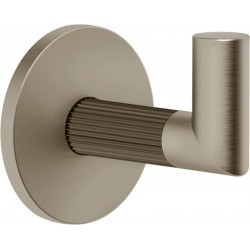 Άγκιστρο από ορείχαλκο μονό Finox Brushed Nickel PVD, χρώμα: Χρωμέ επιφάνεια: Βουρτσισμένη Άγκιστρα