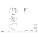 Washbasin Wall-mounted 60x30x40 no pedestal / Without overflow With 1 bowl With hole on the left / With hole on the right material: Solid Surface, color: White surface: Matt Wall-mounted Washbasin Wall-mounted 60x30x40 no pedestal / Without overflow With 1 bowl With hole on the left / With hole on the right material: Solid Surface, color: White surface: Matt Wall-mounted