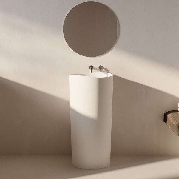 Νιπτήρας επιδαπέδιος 45x45x90 από solid surface PE, χρώμα: Λευκό επιφάνεια: Ματ Επιδαπέδιοι Νιπτήρας επιδαπέδιος 45x45x90 από solid surface PE, χρώμα: Λευκό επιφάνεια: Ματ Επιδαπέδιοι