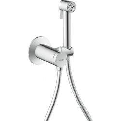 Bidet system external part Mixing material: Brass, color: Chrome surface: Glossy Wall-mounted bidet hand shower systems