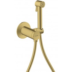 Bidet system external part Mixing material: Brass, color: Gold surface: Glossy Wall-mounted bidet hand shower systems