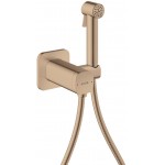 Bidet system external part Mixing material: Brass with shower holder and 1,25m. Shower hose Polished Red Gold, color: Pink Gold surface: Glossy Wall-mounted bidet hand shower systems