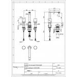 Wash basin tap Deck-mounted dual-level L size material: Inox With push-open waste set H16,5cm, color: Chrome surface: Brushed Deck-mounted Wash basin tap Deck-mounted dual-level L size material: Inox With push-open waste set H16,5cm, color: Chrome surface: Brushed Deck-mounted