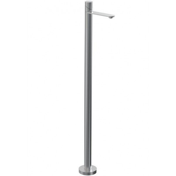 Wash basin tap Floor-standing - external part material: Inox, color: Chrome surface: Brushed Floor standing