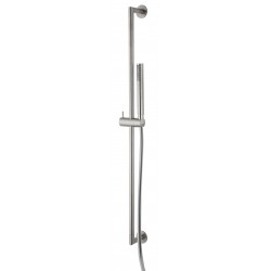 Βέργα ντους 90cm από inox 1,50m με τηλέφωνο & σπιράλ, χρώμα: Χρωμέ επιφάνεια: Βουρτσισμένη Βέργες ντους