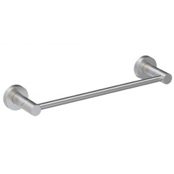 Πετσετοθήκη 30cm σταθερή από inox μονή, χρώμα: Χρωμέ επιφάνεια: Βουρτσισμένη Πετσετοθήκες