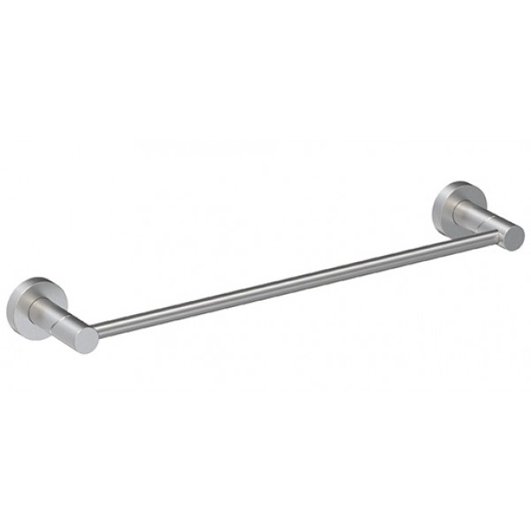 Πετσετοθήκη 40cm σταθερή από inox μονή, χρώμα: Χρωμέ επιφάνεια: Βουρτσισμένη Πετσετοθήκες