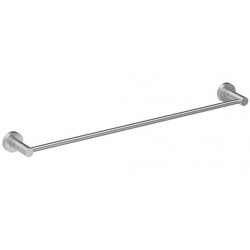 Πετσετοθήκη 60cm σταθερή από inox μονή, χρώμα: Χρωμέ επιφάνεια: Βουρτσισμένη