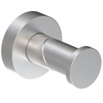 Άγκιστρο από inox μονό Φ4,8x6,3cm, χρώμα: Χρωμέ επιφάνεια: Βουρτσισμένη Άγκιστρα
