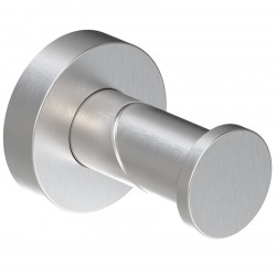 Άγκιστρο από inox μονό Φ4,8x6,3cm, χρώμα: Χρωμέ επιφάνεια: Βουρτσισμένη Άγκιστρα
