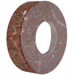 Grip cap D48mm Red Lepanto Marble material: Marble, color: Brick