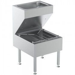 Sink Stainless (Steel) 50x57x90 material: Inox surface: Matt free Floor 1 bowl, color: Chrome Stainless steel