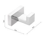 Άγκιστρο από ορείχαλκο μονό Brushed Nickel, χρώμα: Χρωμέ επιφάνεια: Βουρτσισμένη Άγκιστρα Άγκιστρο από ορείχαλκο μονό Brushed Nickel, χρώμα: Χρωμέ επιφάνεια: Βουρτσισμένη Άγκιστρα