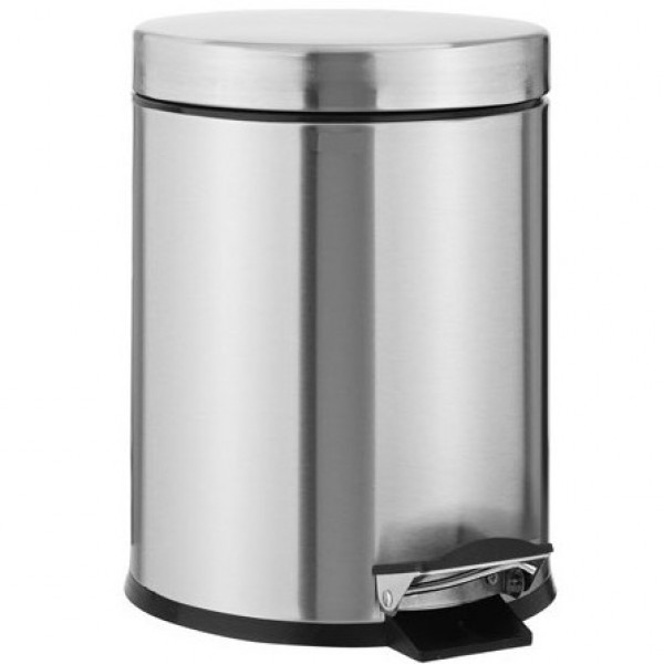 Waste bin material: Brass 3 lt Closed Floor standing, color: Chrome surface: Brushed Dustbins Waste bin material: Brass 3 lt Closed Floor standing, color: Chrome surface: Brushed Dustbins