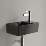 Νιπτήρας επίτοιχος 40x26x11 Ceramic Plus με 1 γούρνα με οπή δεξιά χωρίς υπερχείλιση από πορσελάνη, χρώμα: Μαύρο επιφάνεια: Ματ Επίτοιχοι Νιπτήρας επίτοιχος 40x26x11 Ceramic Plus με 1 γούρνα με οπή δεξιά χωρίς υπερχείλιση από πορσελάνη, χρώμα: Μαύρο επιφάνεια: Ματ Επίτοιχοι